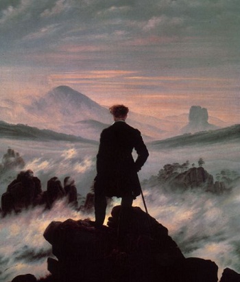 El caminante sobre el mar de nubes, de Friedrich