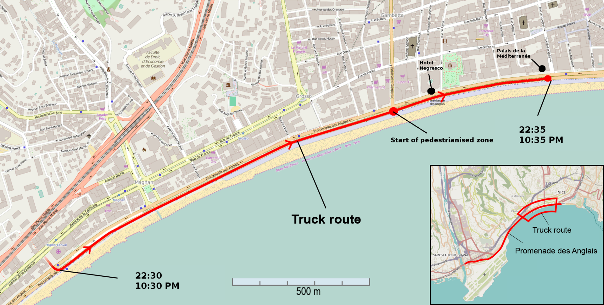 Ruta del camión (Atentado de Niza 2016)