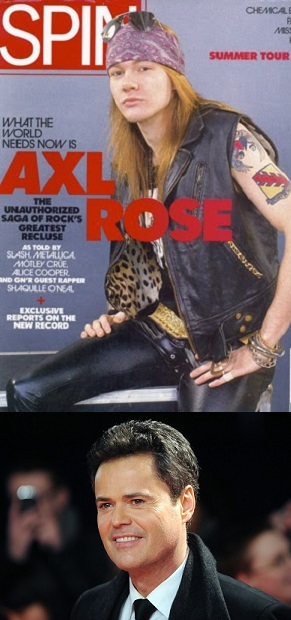 Axl Rose y Donny Osmond