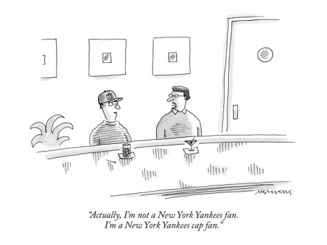 Soy fan de la gorra de los New York Yankees